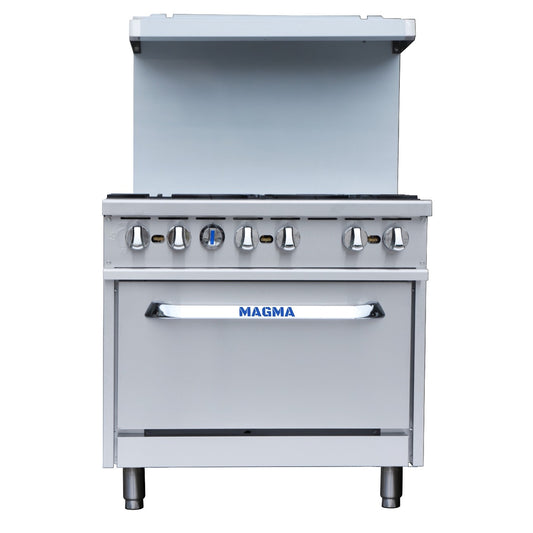 Cocina a gas de 06 hornillas con horno